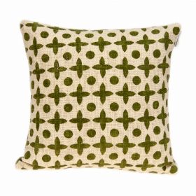 Parkland Collection Sitara Beige Printed Throw Pillow