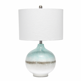 Lalia Home Bayside Horizon Table Lamp with Fabric Shade