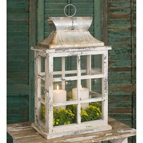 Large Windowpane Lantern