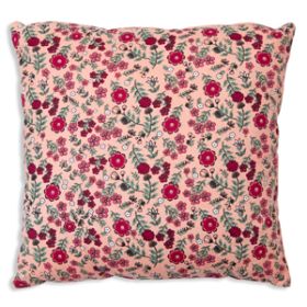 Pink Calico Throw Pillow