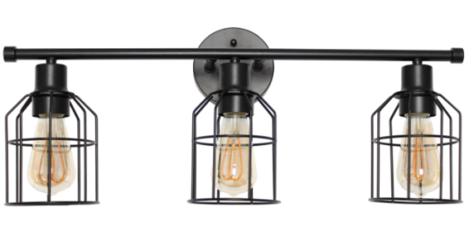 Lalia Home 3 Light Industrial Wired Vanity Light