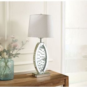 Nysa Table Lamp in Mirrored &amp; Faux Crystals 40215