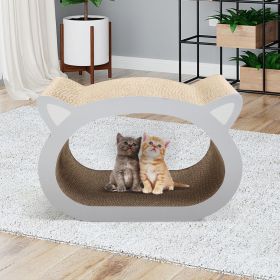 Cat scratcher cat toy corrugated cardboard cute cat head shape