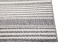 Hampton White and Gray Polypropylene Area Rug 8x10